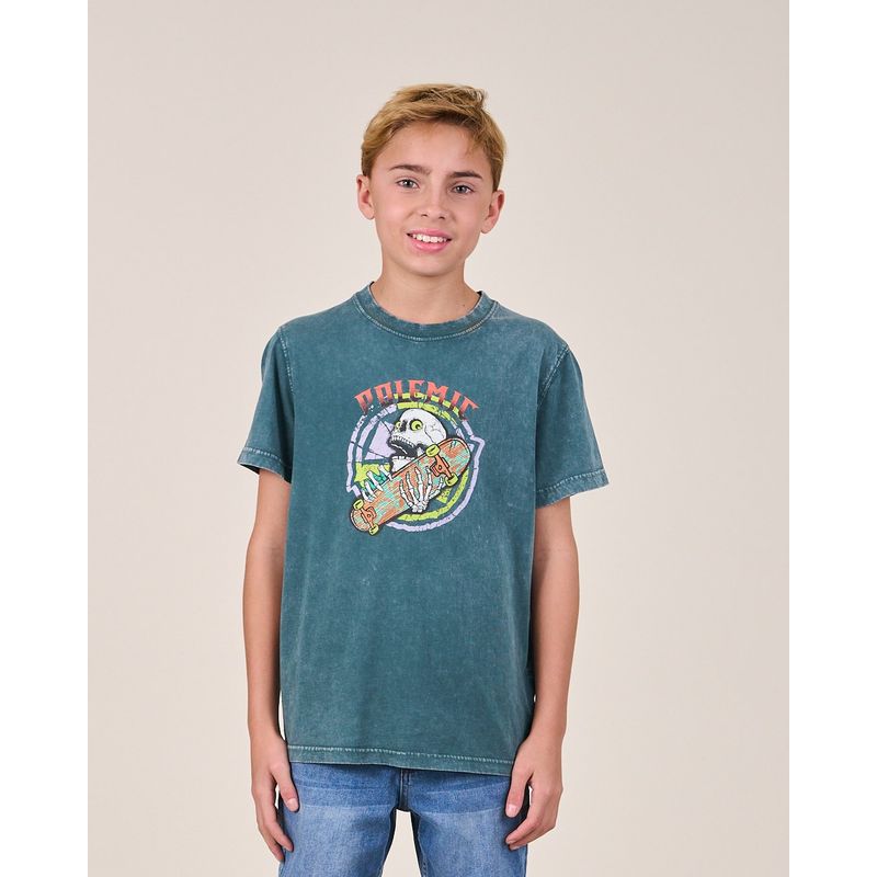 POLEMIC - Polera procesada manga corta VV1154  - Polemic Kids