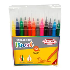 ARTEL - Estuche 12 Marcadores Punta Pincel