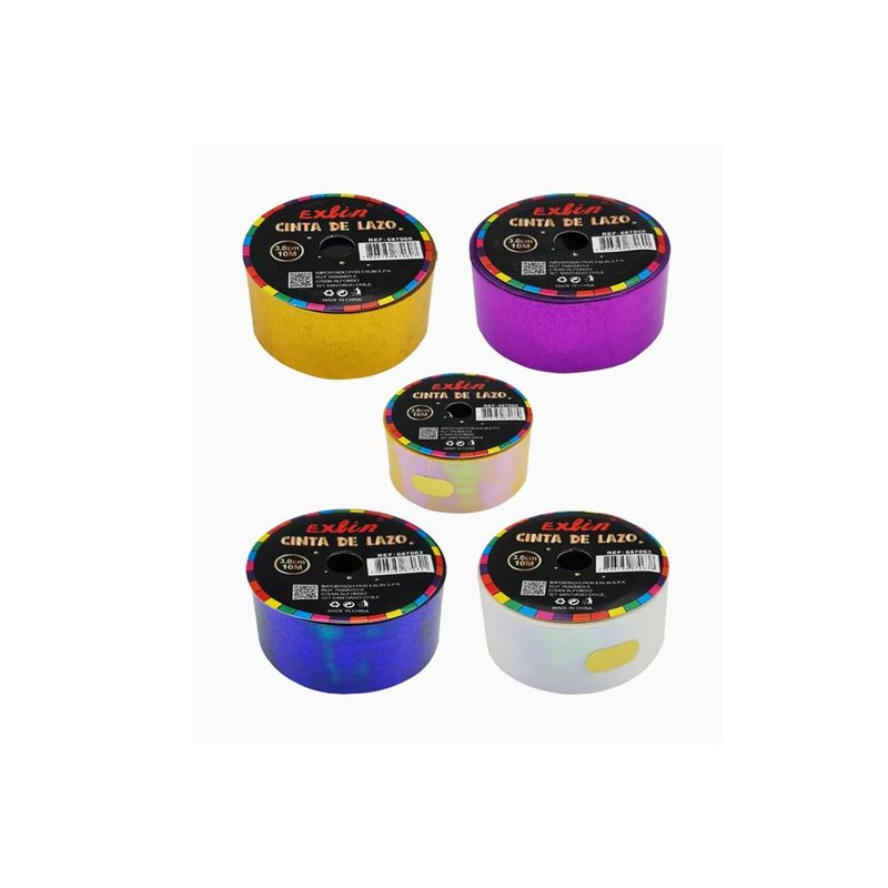 GENERICO - Cintas de Regalos 1.8 centímetros Colores Variados