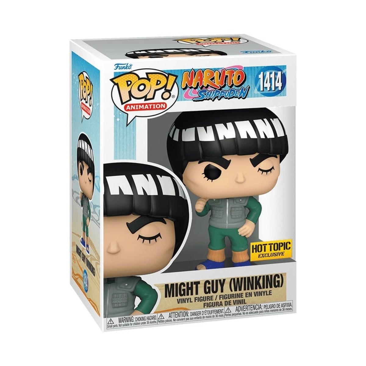 FUNKO - Funko Pop Naruto Might Guy 1414 Exclusivo Hot Topic