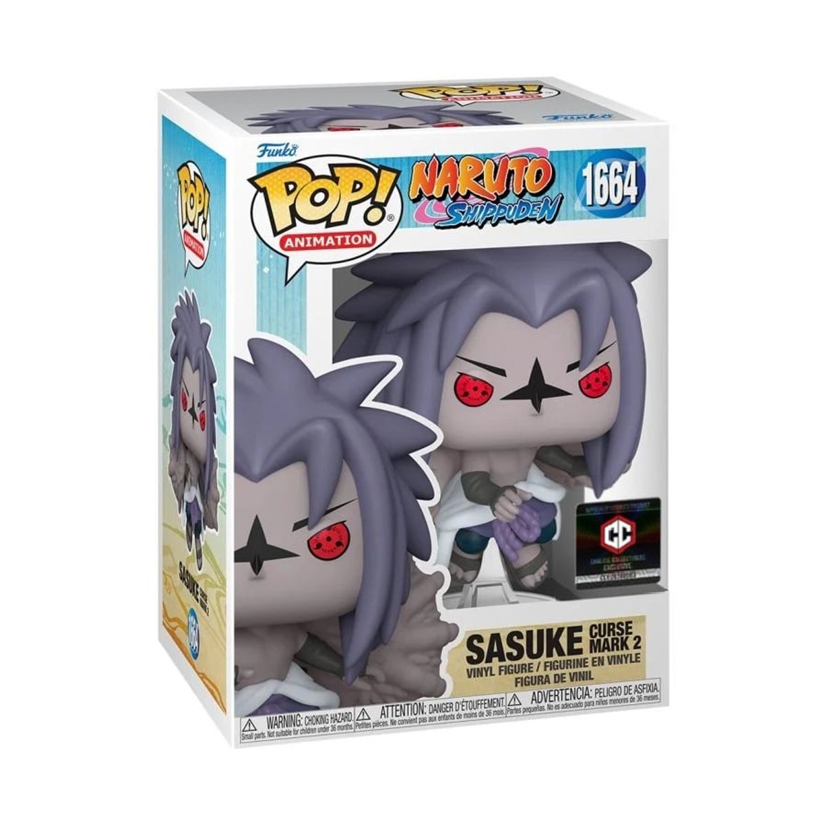 FUNKO - Funko Pop Naruto Sasuke 1664 Exclusivo Chalice