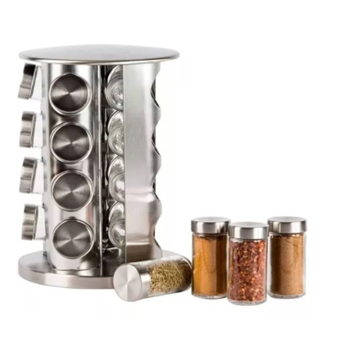 GENERICO - Set Condimentero Especiero Giratorio de Cocina 16 Pcs