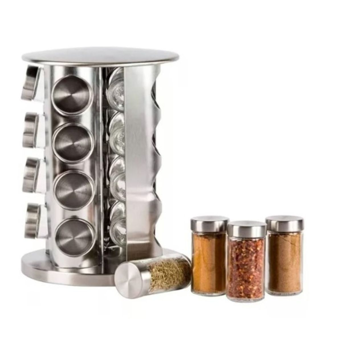 GENERICO - Set Condimentero Especiero Giratorio de Cocina 16 Pcs