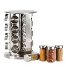 GENERICO - Set Condimentero Especiero Giratorio de Cocina 16 Pcs