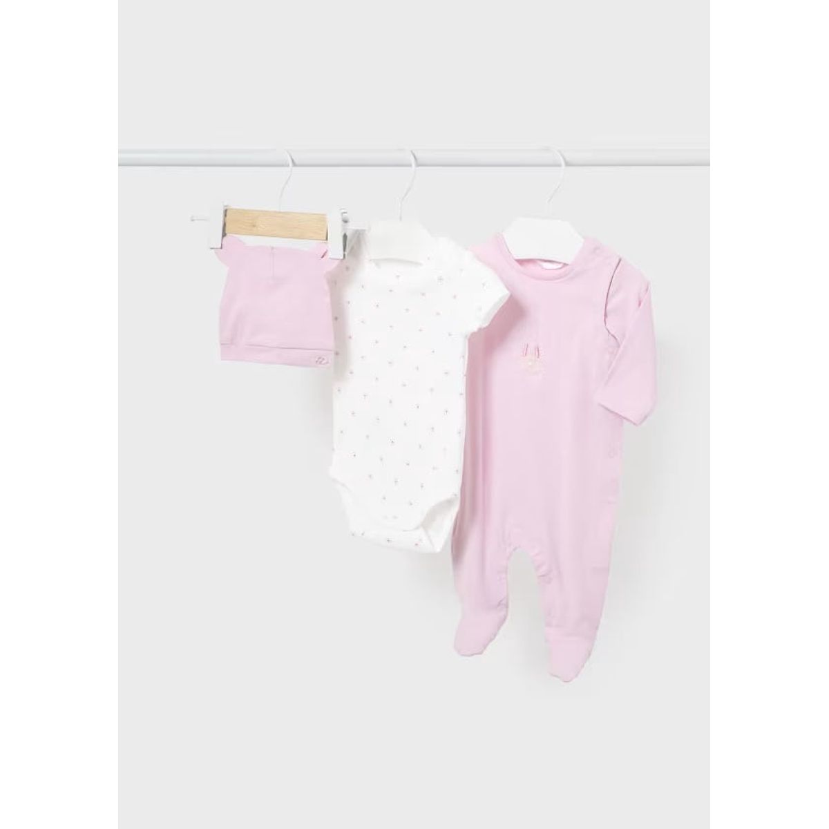 MAYORAL - Conjunto pelele 3 piezas Better Cotton recién nacido