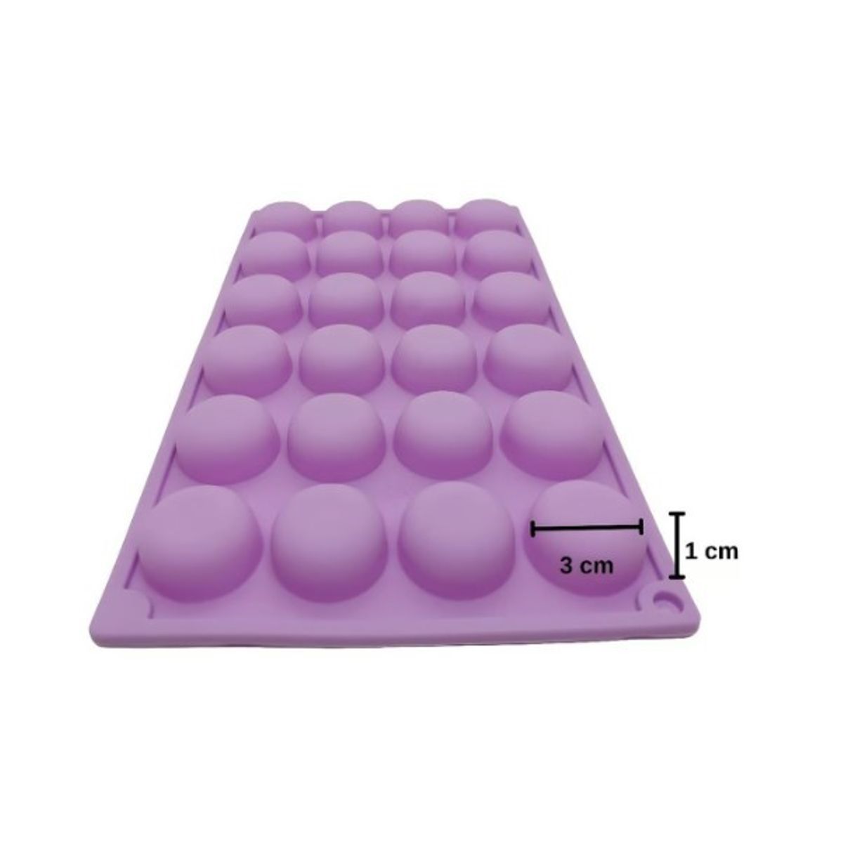 GENERICO - Molde De Silicona Molde De Chocolate Molde Media Esfera 24