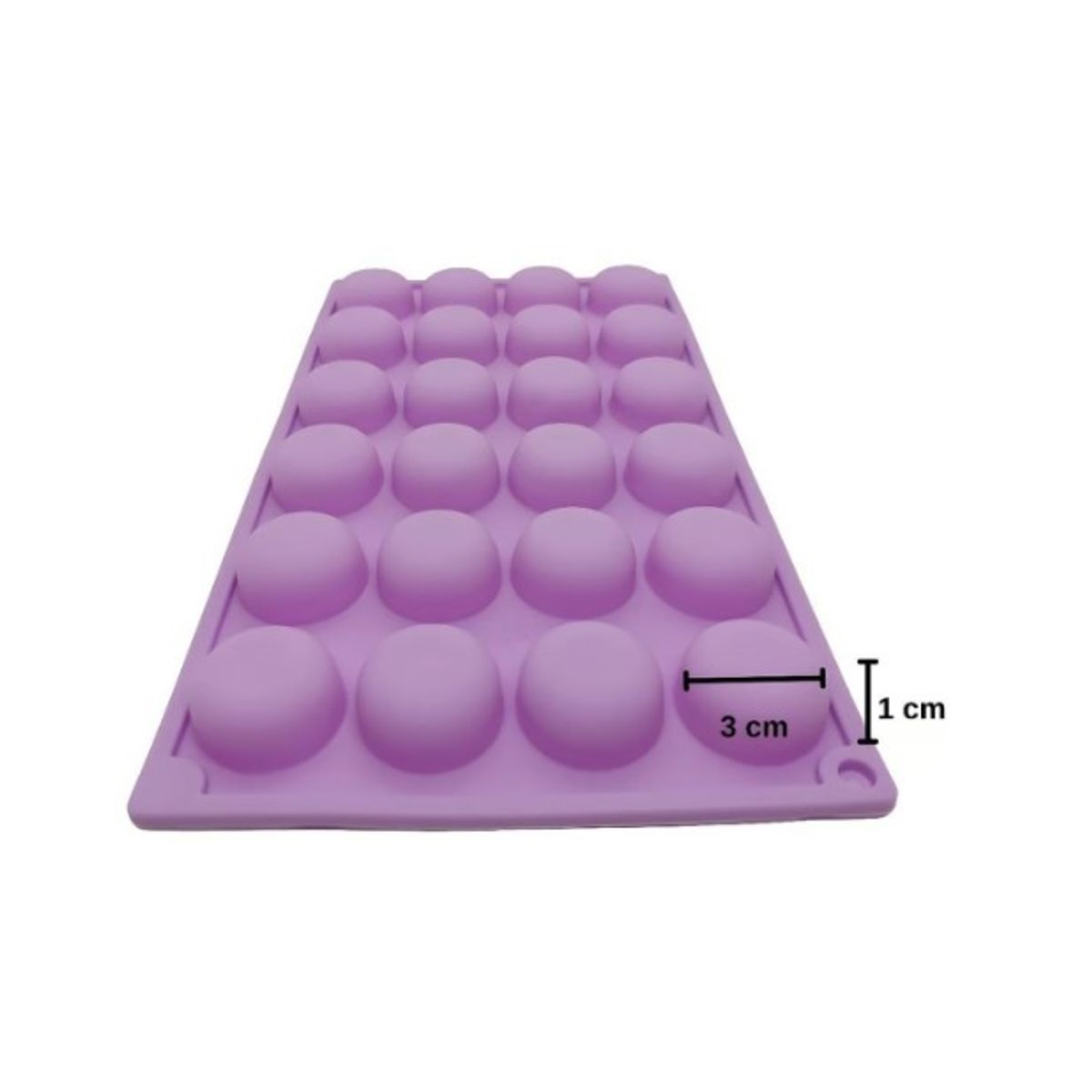 GENERICO - Molde De Silicona Molde De Chocolate Molde Media Esfera 24