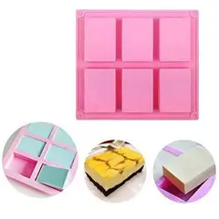 GENERICO - Moldes Silicona Jabon Moldes Hielo Molde Jabon 6 Cavidades