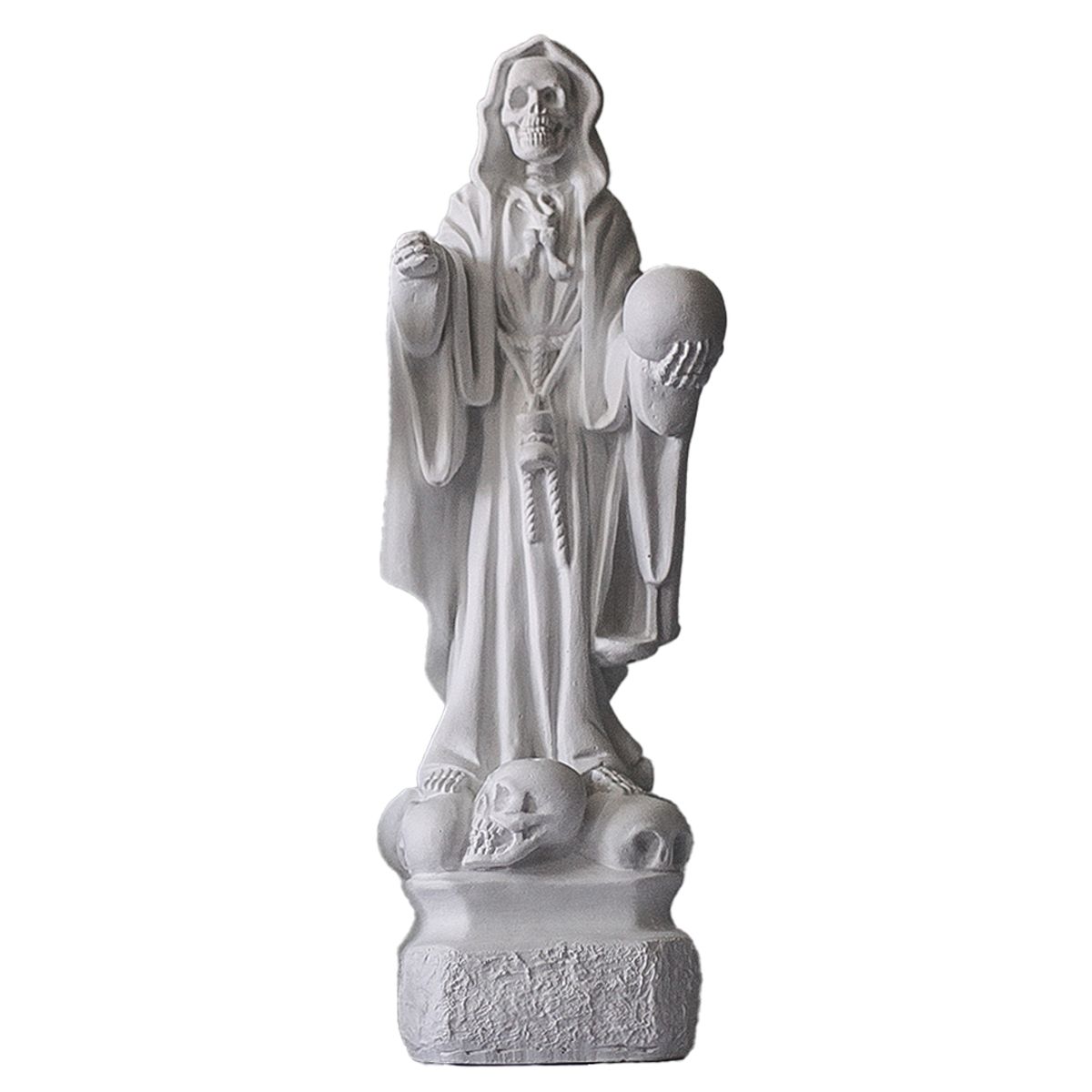 GENERICO - Santa Muerte Figura Yeso para pintar y decorar