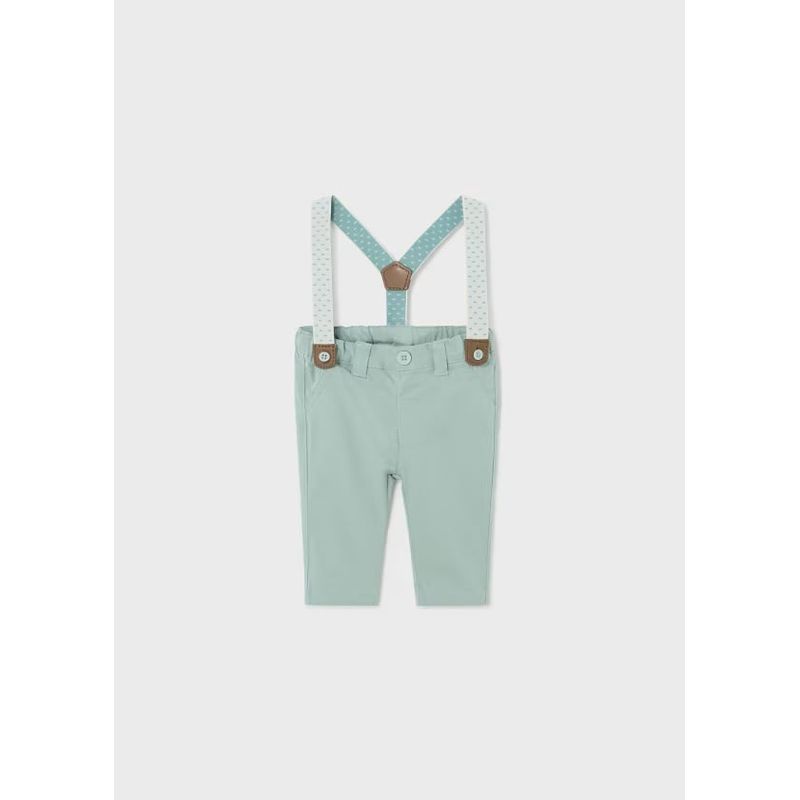 MAYORAL - Pantalón largo tirantes Better Cotton recién nacido