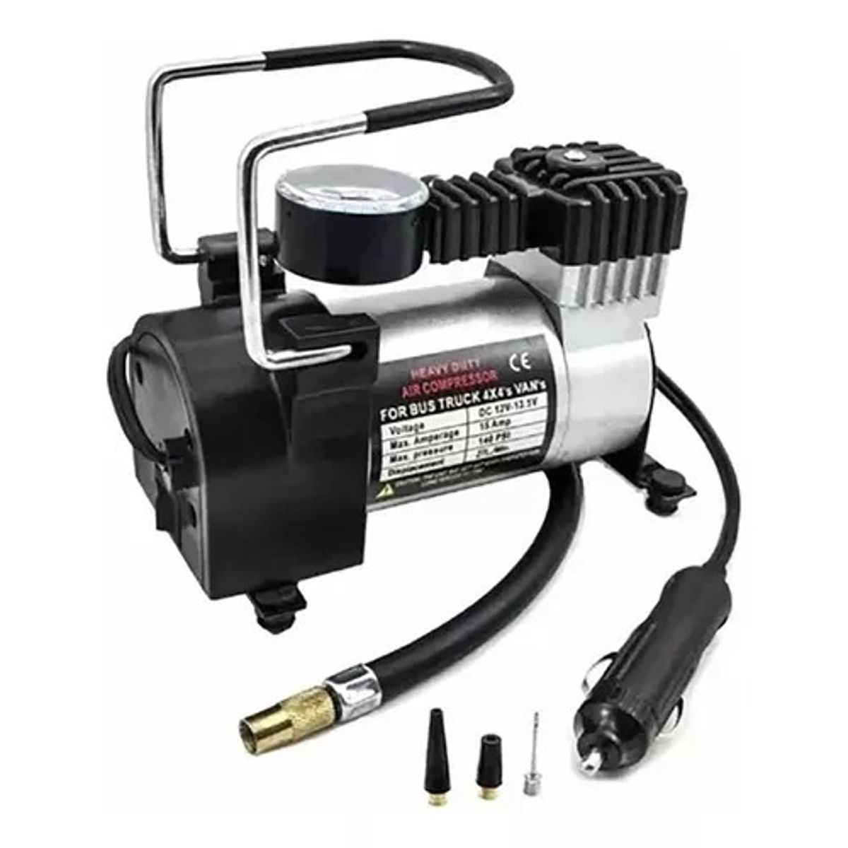 GENERICO - Compresor De Aire Dc 12v Inflador De Neumáticos Multifunción