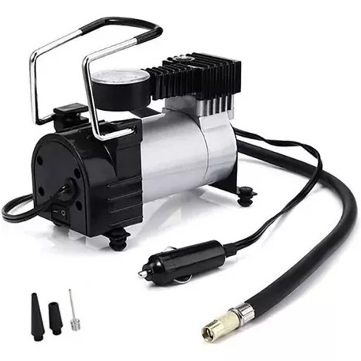 GENERICO - Compresor De Aire Dc 12v Inflador De Neumáticos Multifunción