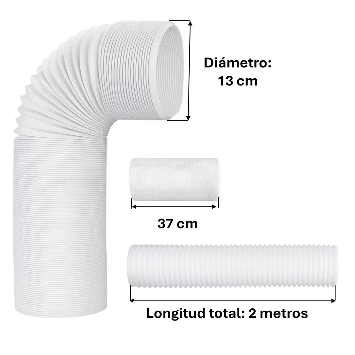 GENERICO - Tubo Vapor Para Aire Acondicionado 13cm x 2Metros