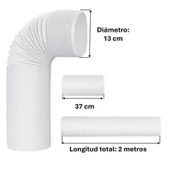 GENERICO - Tubo Vapor Para Aire Acondicionado 13cm x 2Metros