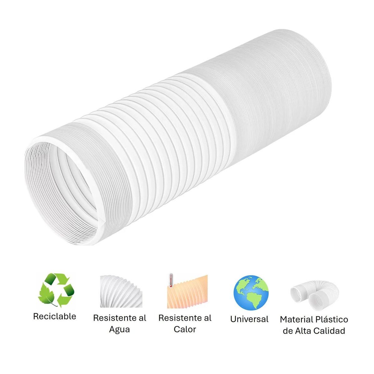 GENERICO - Tubo Vapor Para Aire Acondicionado 13cm x 2Metros