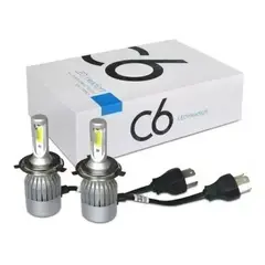 GENERICO - Kit Luces Led Para Auto Turbo Led H4 C6 Look Xenon