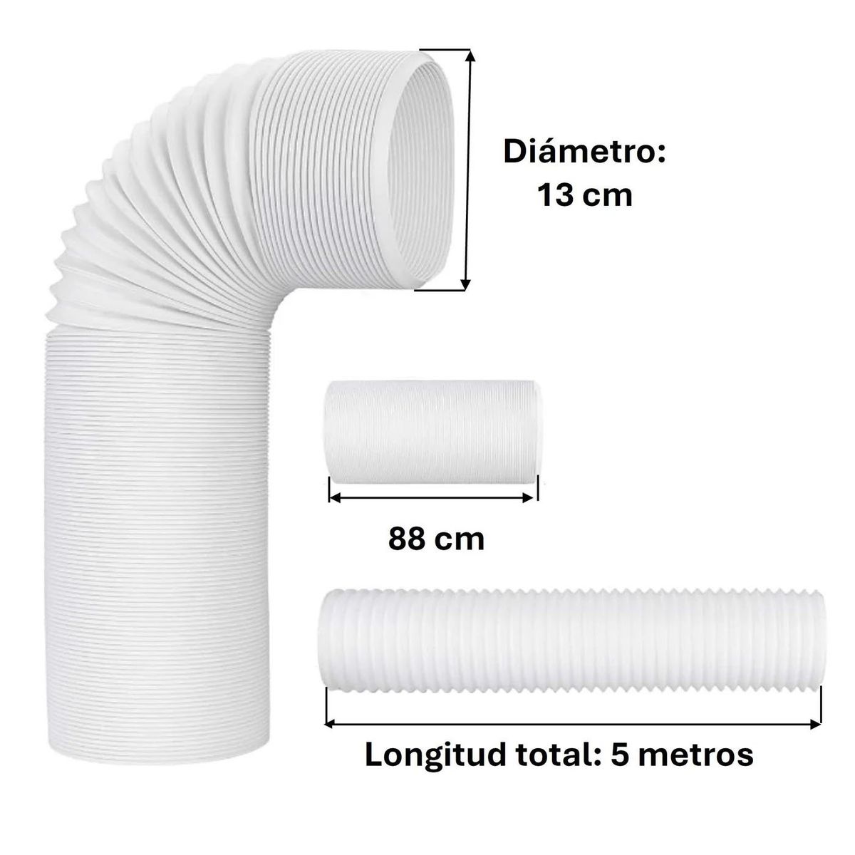 GENERICO - Tubo Vapor Para Aire Acondicionado 13cm x 5metros