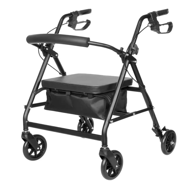 GENERICO - Andador Burrito 4 Ruedas Plegable Con Asiento Y Bolso