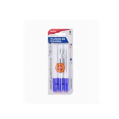 GENERICO - Marcador de Pizarra Azul 14.5cm 3 pcs