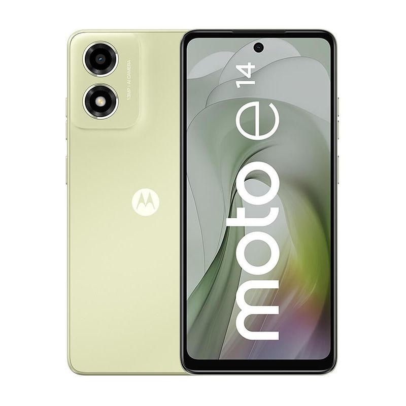 MOTOROLA - CELULAR MOTO E14 MOTOROLA 64GB 4GB RAM 13MP 66” verde