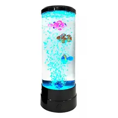 GENERICO - Lampara Led Forma De Pez Burbujas Nocturnas