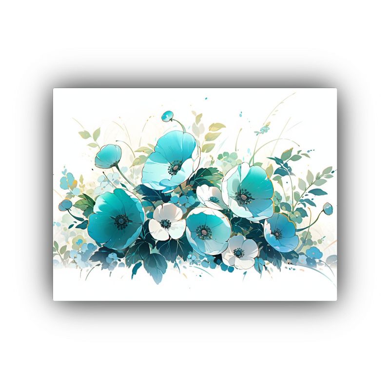 GENERICO - Cuadros Modernos Para Comedor En Colores Turquesa Estilo Ne 120x80cm