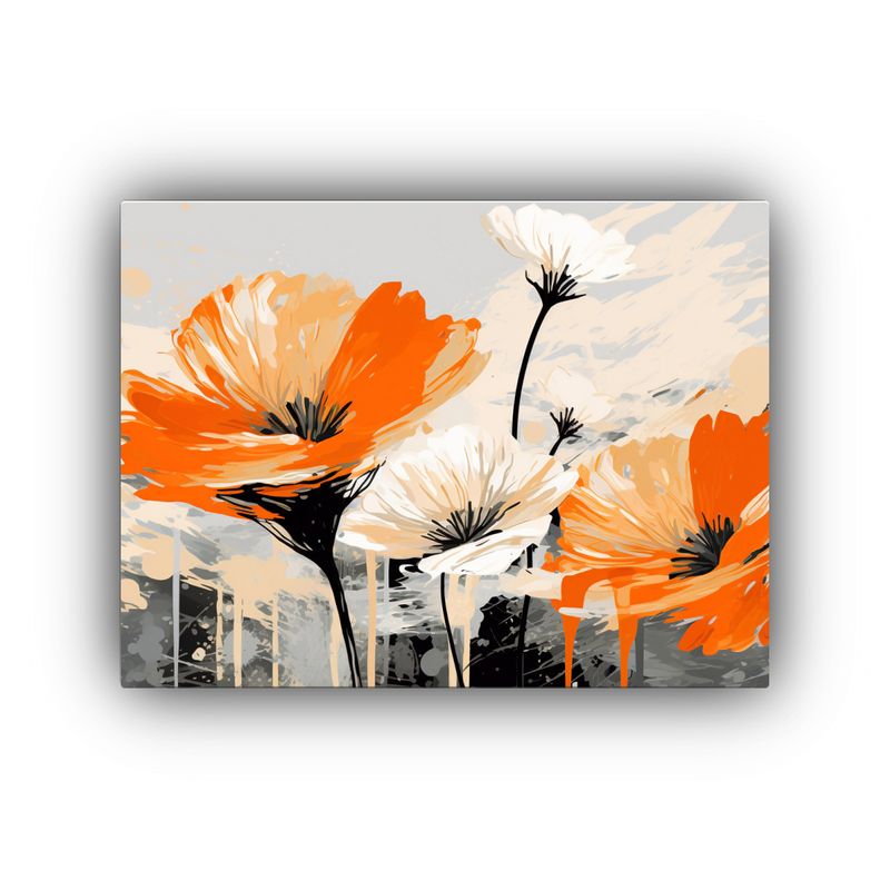 GENERICO - Pinturas Decorativas En Estilo Neonoir Con Tonos Blancos Y N 120x80cm
