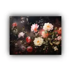 GENERICO - Cuadro Abstracto Original De Flores Para Decorar En Pascua O 120x80cm