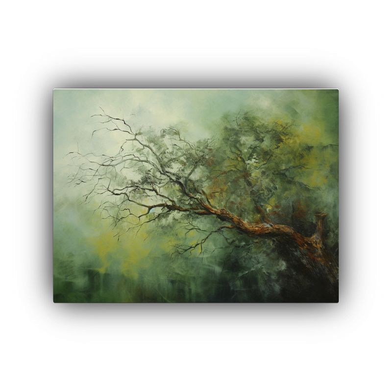 GENERICO - Pintura Abstracta Detallada De árbol En Estilo óleo 120x80cm