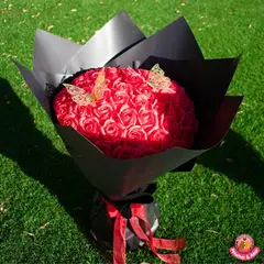GENERICO - Ramo de 50 Rosas Eternas Rojo