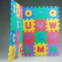 GENERICO - Alfombra Goma Eva 10 Piezas Letra-Numero