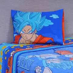 MASHINI - Sábana 1.5 Plazas Microfibra Dragon Ball Z