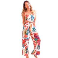 MPROPIA - Enterito Premium Casual Diseño Flores Botones 198