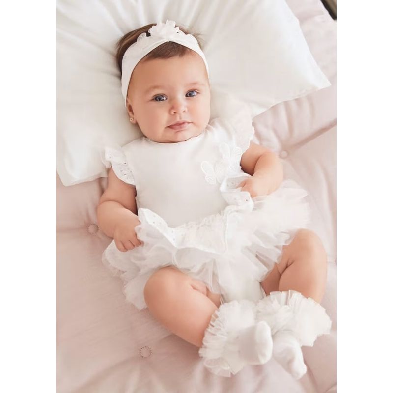 MAYORAL - Body tutú con diadema Better Cotton recién nacido