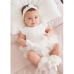 MAYORAL - Body tutú con diadema Better Cotton recién nacido