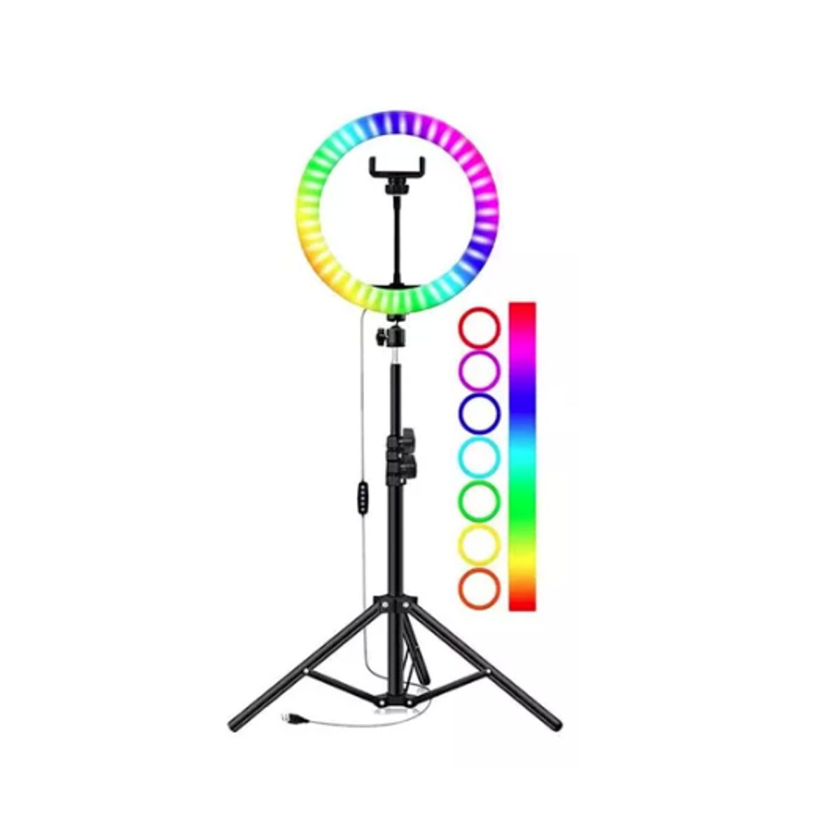 GENERICO - Aro de luz  3D-36 RGB LED + tripode