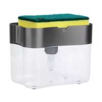 Dispensador Jabon Lavalozas Bomba Esponja Con Recipiente