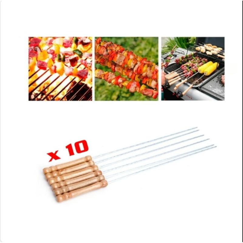 GENERICO - Set de brochetas para Anticucho Parrilla