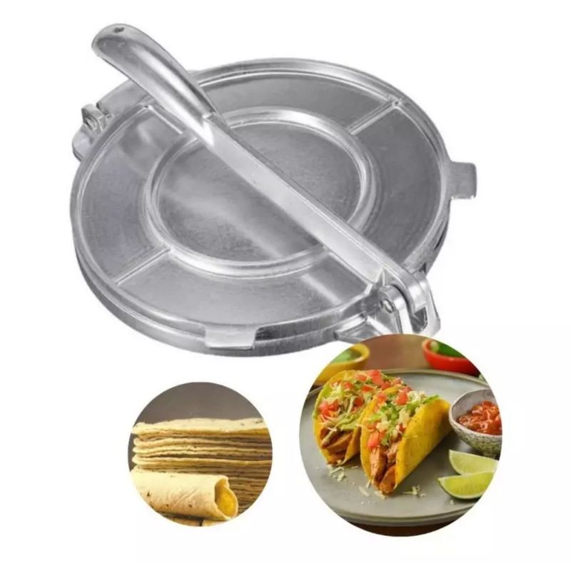 GENERICO - Prensa Para Tortillas Fajitas Patacones Masa Cocina 20 Cm