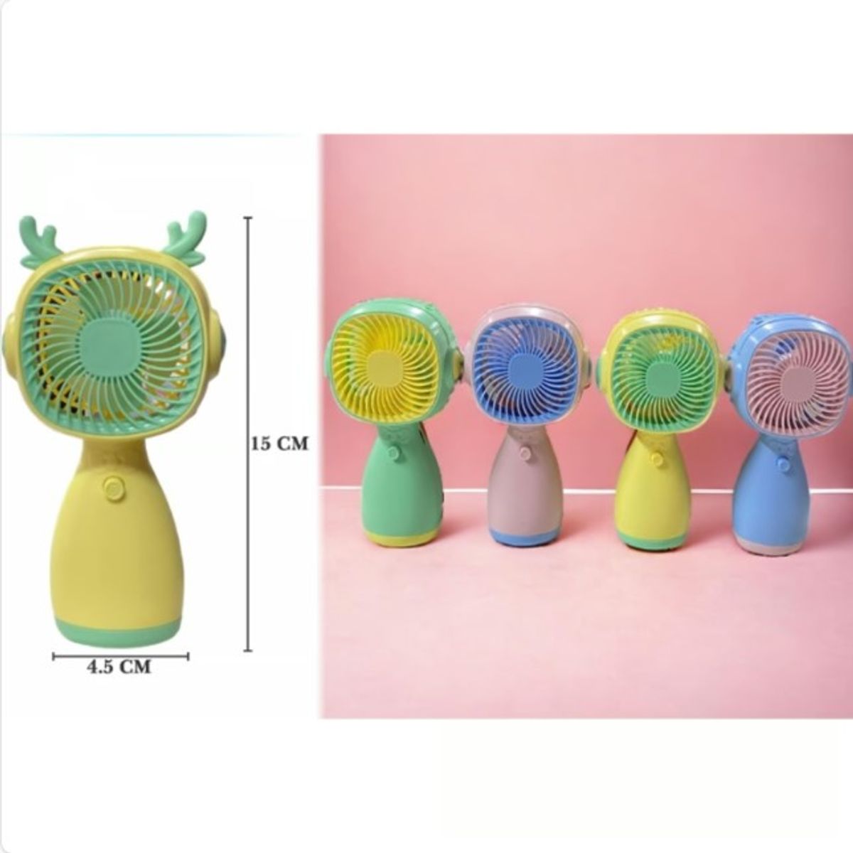 GENERICO - Mini Ventilador Portátil Usb Recargable Colores Surtidos