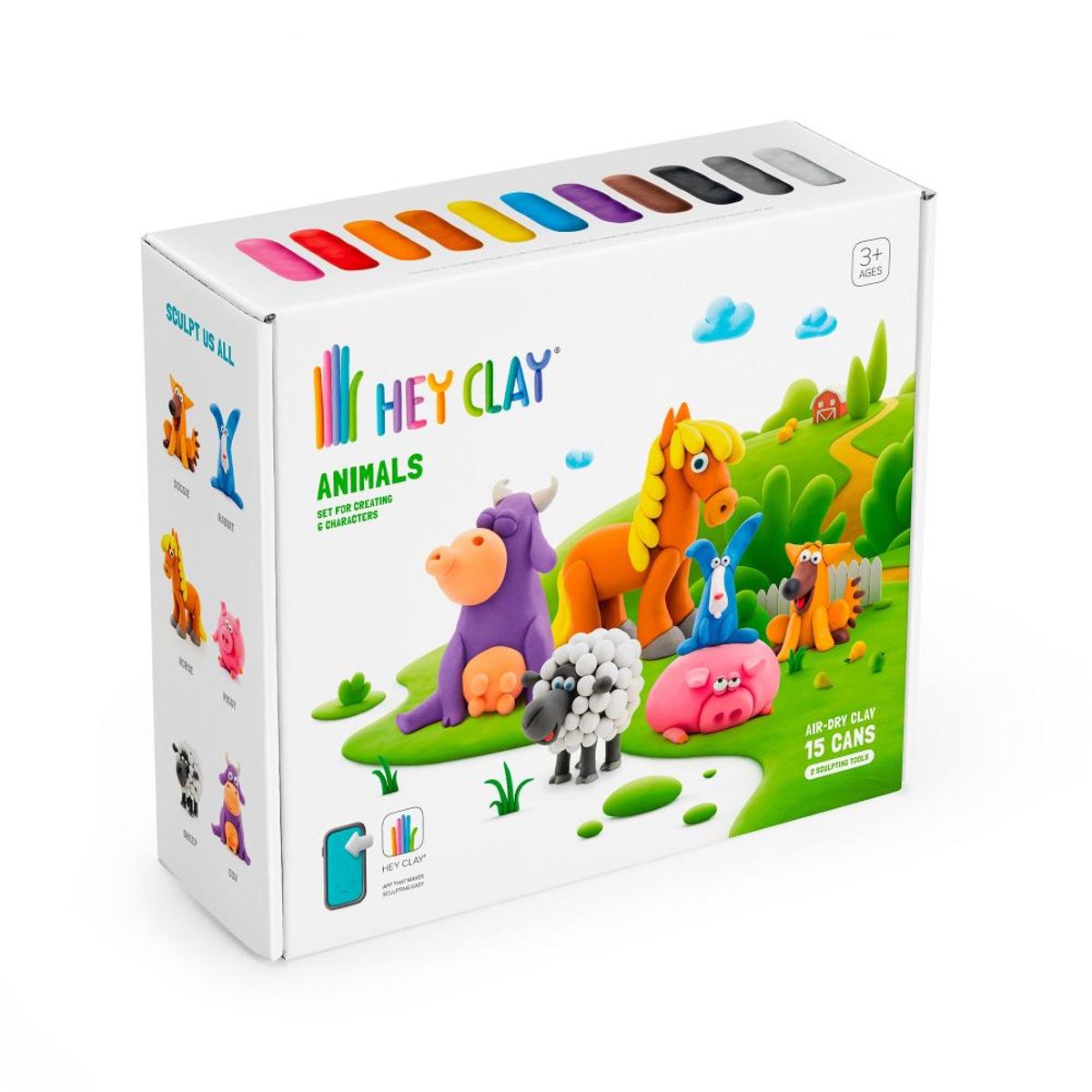 HEY CLAY - Animales 15 Potes Hey Clay