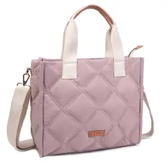 CALU - Cartera Acolchada Helena Malva