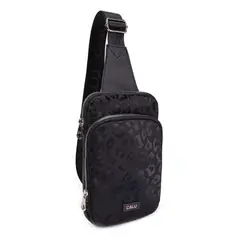 CALU - Crossbody Pequeño Cloe Animal Prnt Negro