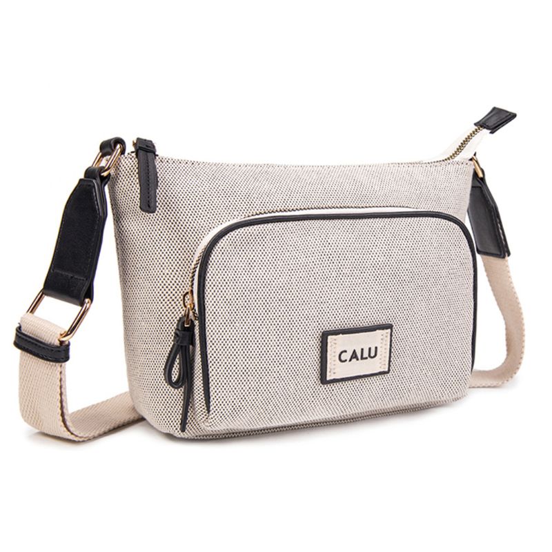CALU - Cartera Texturas Cayetana Negro Calu