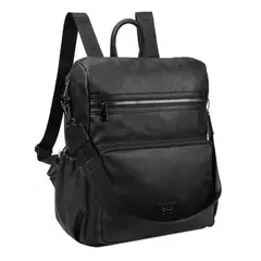 CALU - Mochila Cartera Mujer New Monstera Negro
