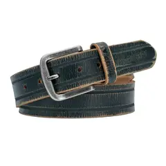 MIURA - Cinturón Hombre Mod. Nicolas 100% Cuero Natural Diseño Sport