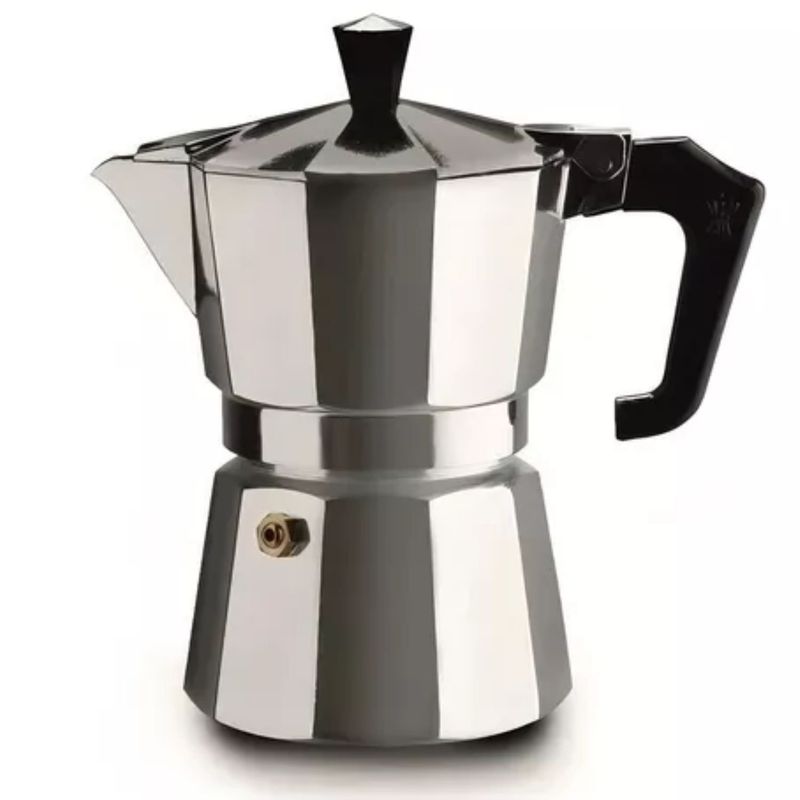 GENERICO - Cafetera Italiana De Aluminio 6 Tazas Cafe Desayuno