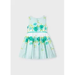 MAYORAL - Vestido con cinturón popelín niña