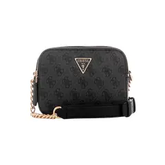 GUESS - Cartera Noelle Camera Crossbody Carbon