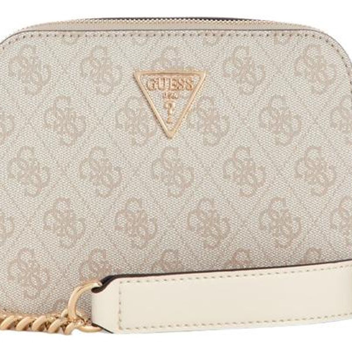 GUESS - Cartera Noelle Camera Crossbody Crema Guess